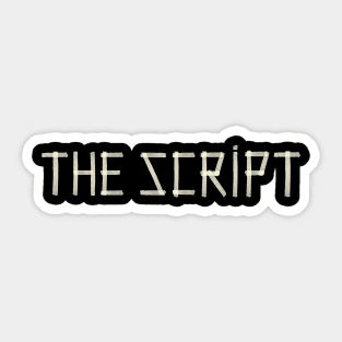 The Script - Paper Tape Sticker